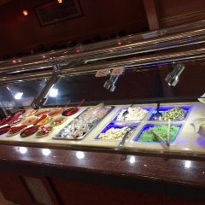food at buffet
